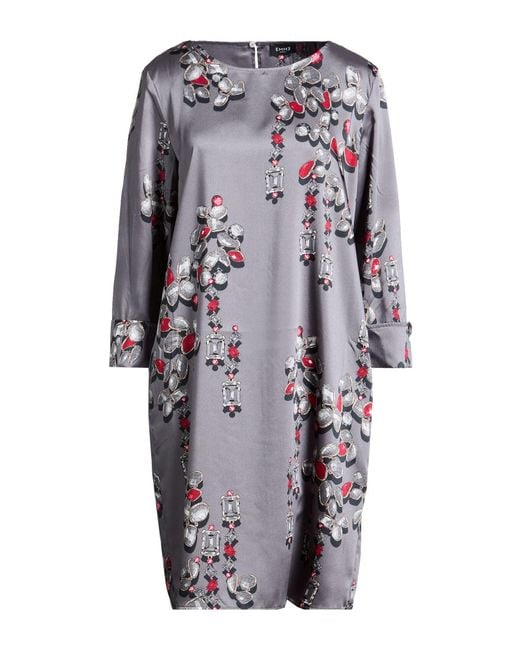Marella Gray Midi Dress Polyester