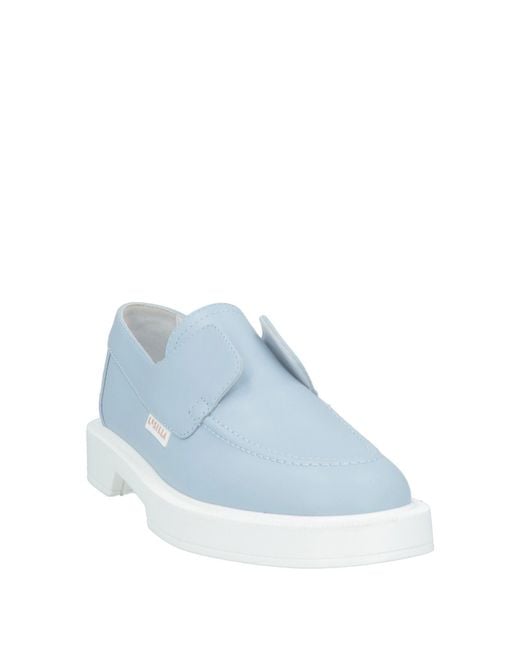 Le Silla Blue Loafers