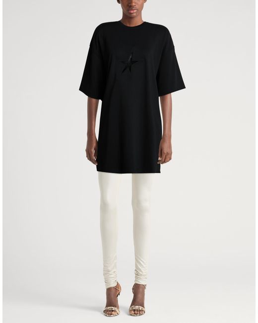 Mugler Black T-Shirt Polyester, Elastane