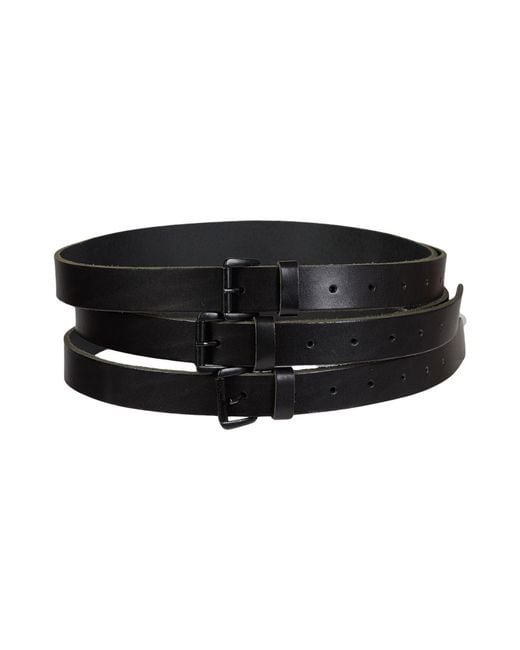 Ann Demeulemeester Black Belt Leather