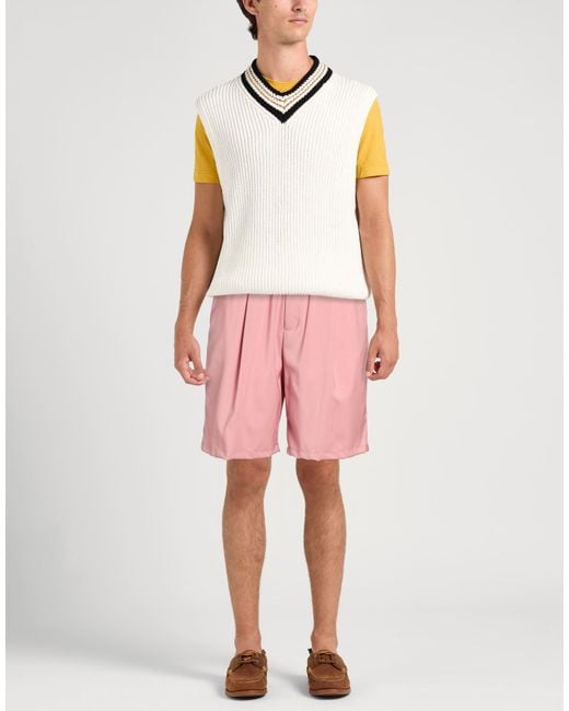 Low Brand Pink Shorts & Bermuda Shorts Virgin Wool for men