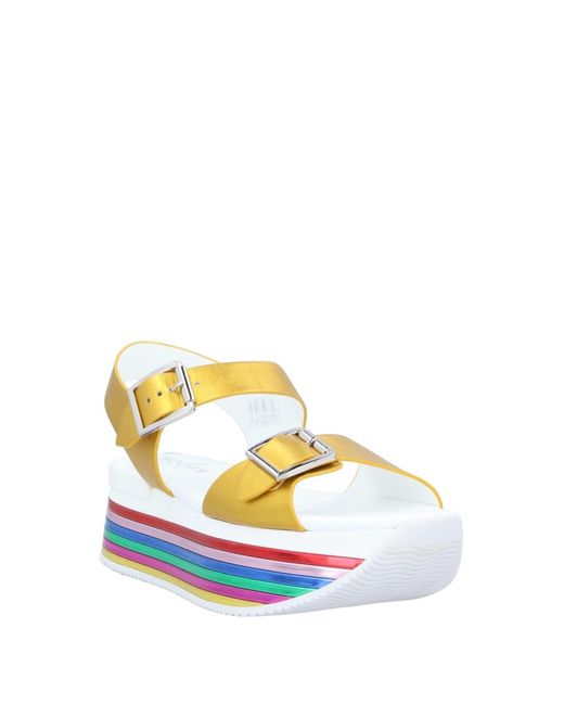 Hogan Yellow Sandals