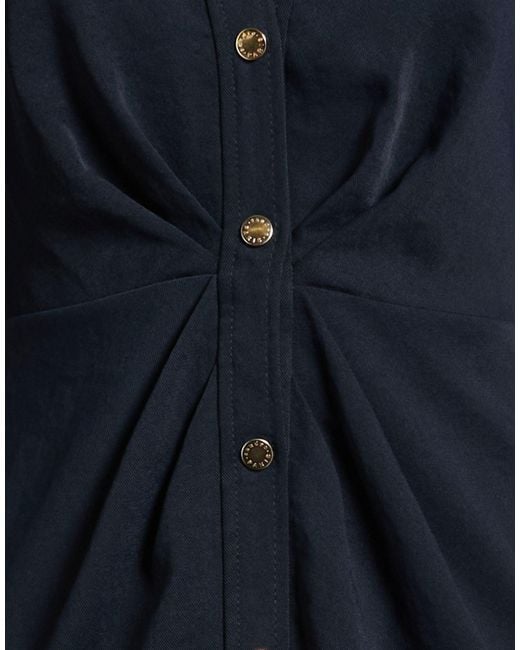 Sandro Blue Midnight Mini Dress Polyester