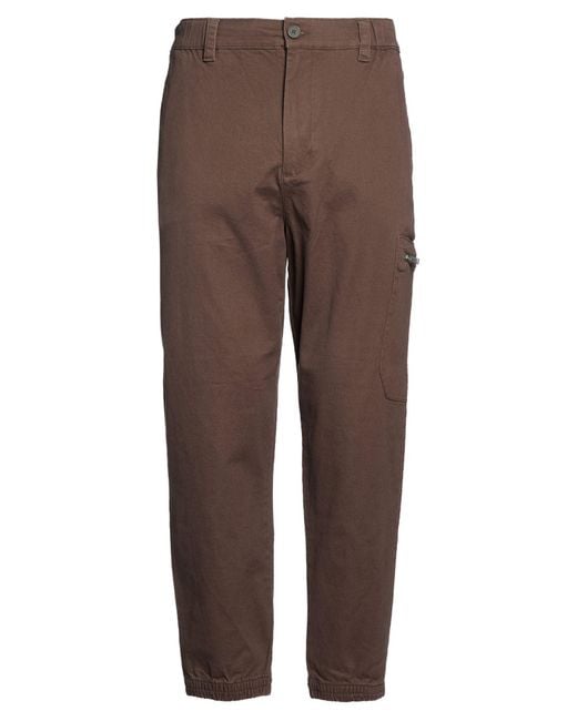 ARMANI EXCHANGE Brown Pants Cotton, Elastane for men