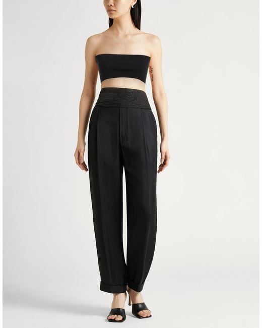 Max Mara Black Top Cotton, Polyamide, Polyester, Elastane