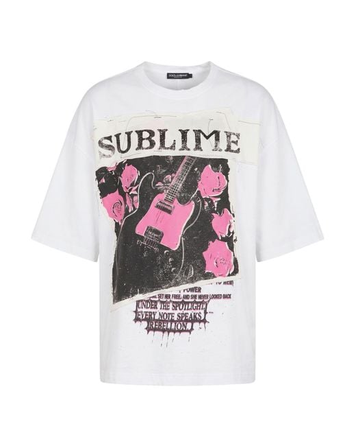 Dolce & Gabbana White T-Shirt Cotton