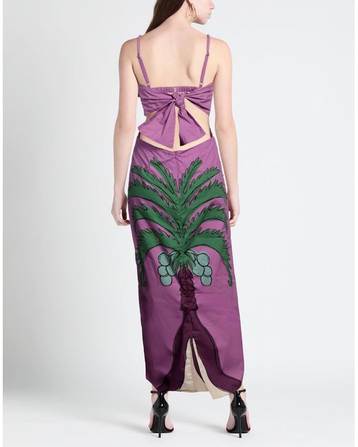 Johanna Ortiz Purple Maxi Dress