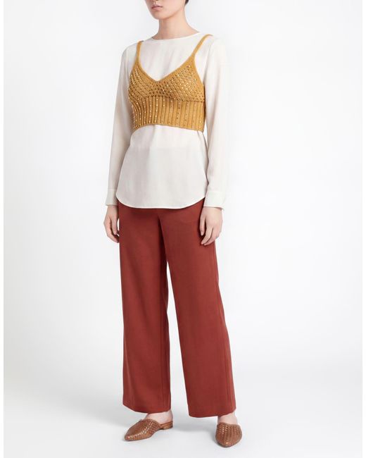 Forte_forte Metallic Mustard Top Cotton