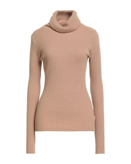N.O.W. ANDREA ROSATI CASHMERE Pink Turtleneck Cashmere, Wool, Viscose, Nylon