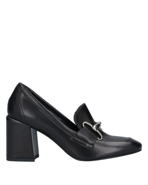 PAOLO MATTEI Black Loafers Calfskin