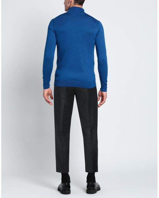 MICHELE CARBONE Blue Trouser for men