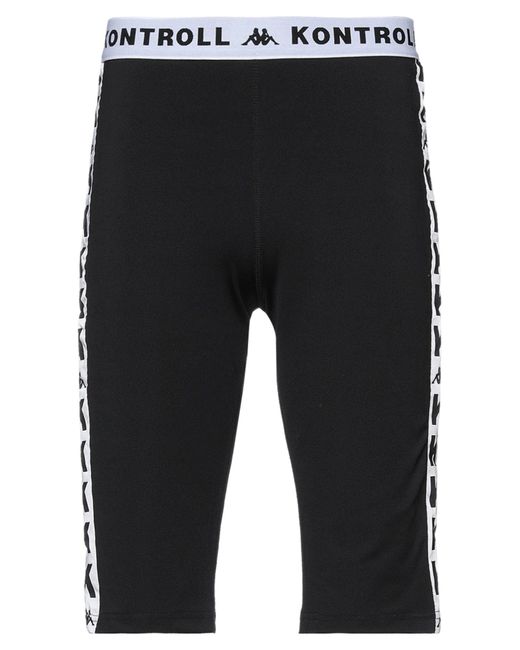 Kappa Black Shorts & Bermuda Shorts Polyester, Elastane for men
