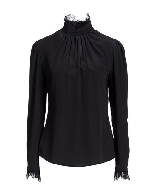 McQueen Black Top Silk