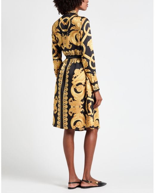 Versace Metallic Midi Dress