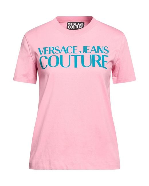 Versace Jeans Couture Pink T-Shirt Cotton