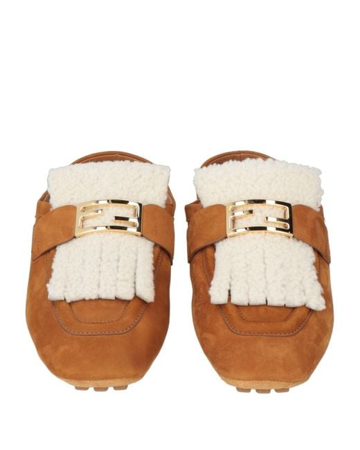 Fendi Brown Mules & Clogs