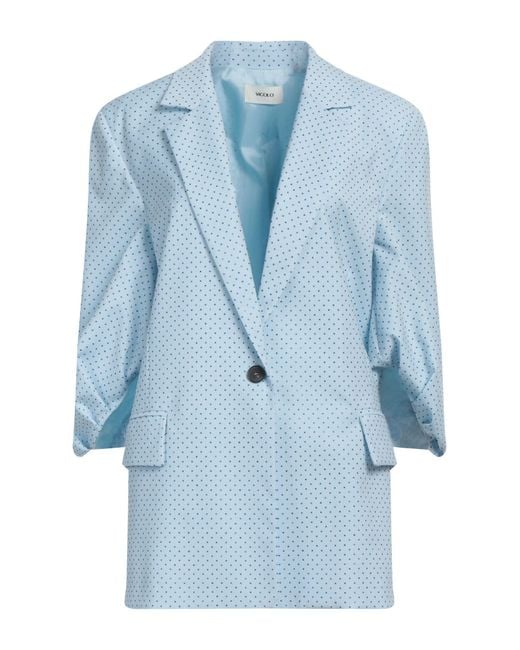 ViCOLO Blue Blazer Polyester, Viscose, Elastane