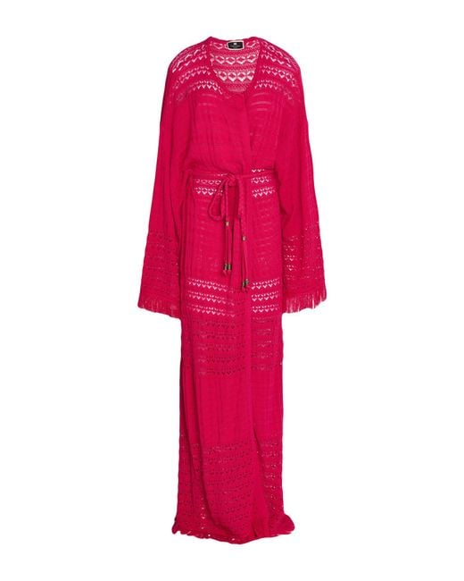 Elisabetta Franchi Pink Cardigan Viscose, Polyester