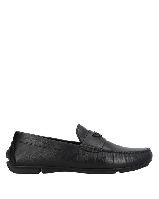 Emporio Armani Black Loafer for men