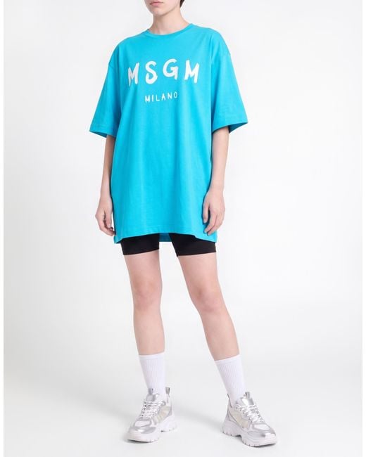 MSGM Blue Mini Dress