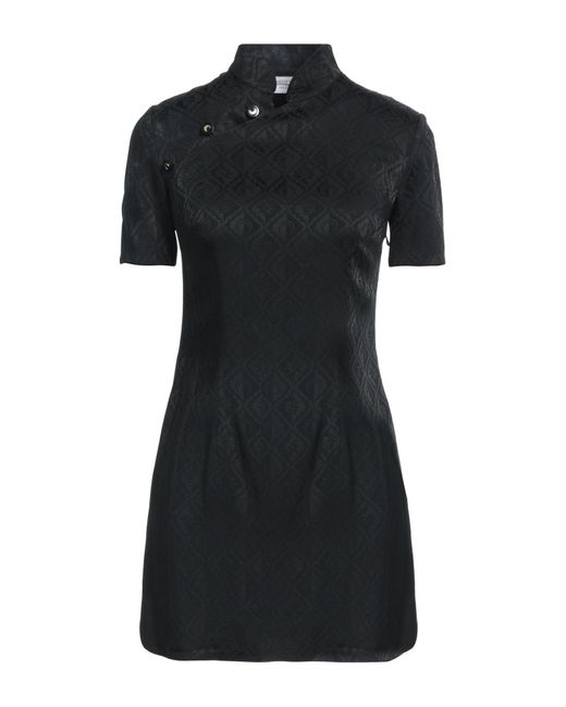 MARINE SERRE Black Mini-Kleid