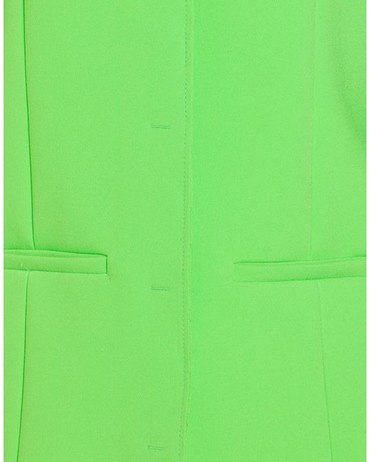 MSGM Green Blazer Polyester, Viscose, Elastane