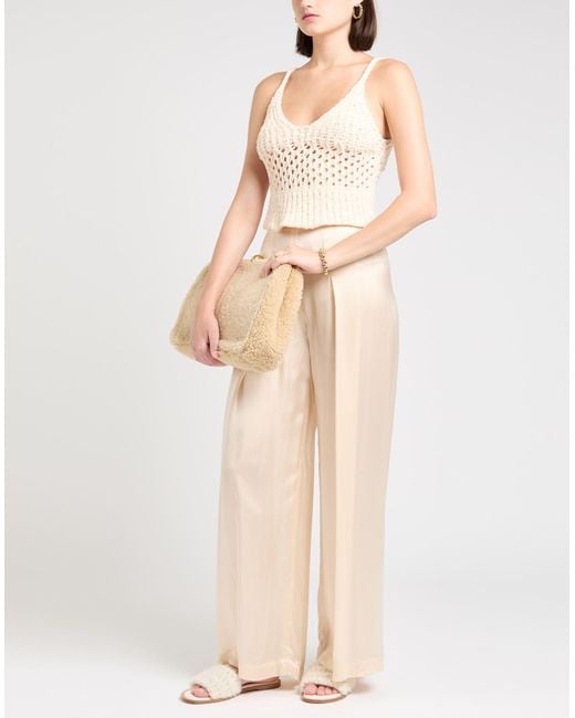 19.70 Nineteen Seventy Natural Top Polyester, Wool, Acrylic