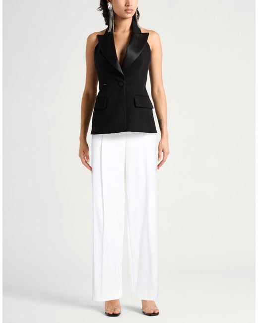 Peserico White Pants Cotton, Elastane