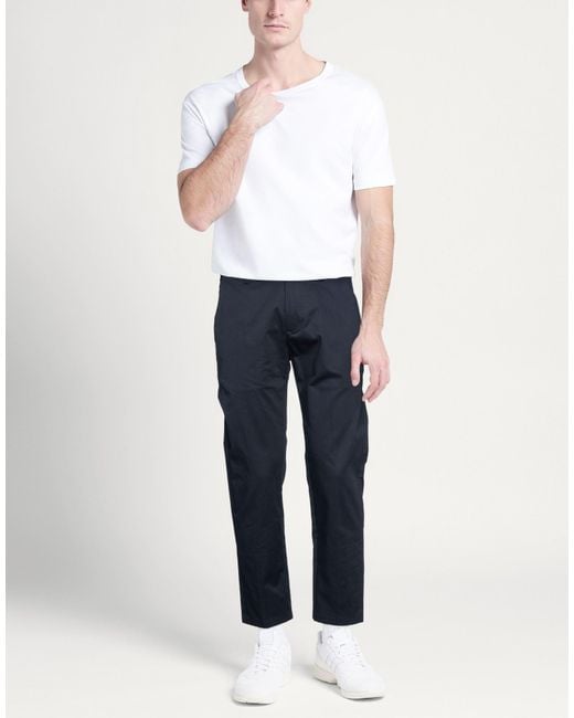 Department 5 Blue Pants Cotton, Elastane for men