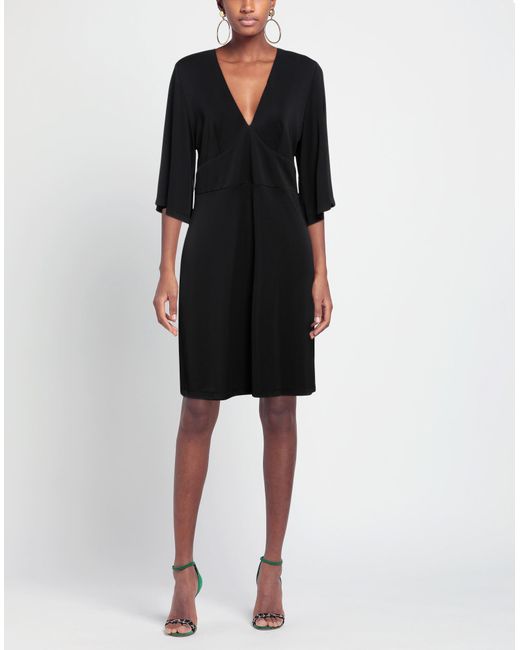 SEVENTY VENEZIA Black Mini Dress Polyester, Elastane