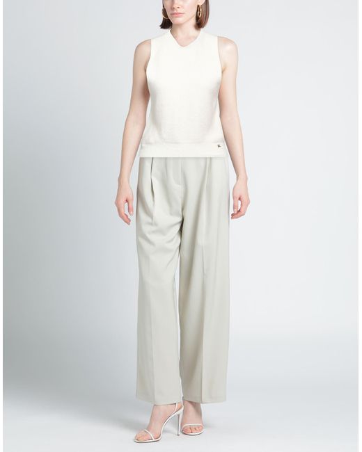 Pinko White Sweater Polyamide, Viscose, Wool, Elastane