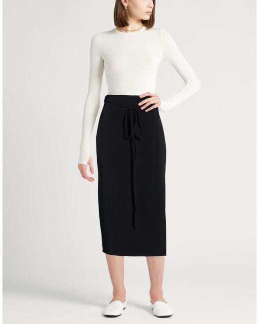 Vince Black Midi Skirts