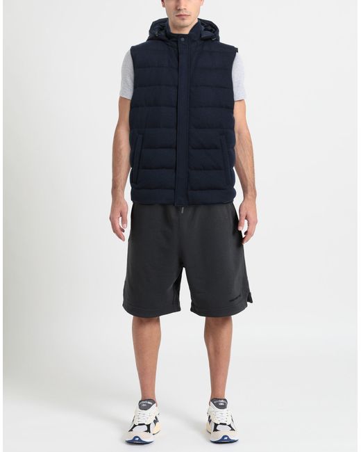 Maurizio Baldassari Blue Midnight Vest Virgin Wool for men