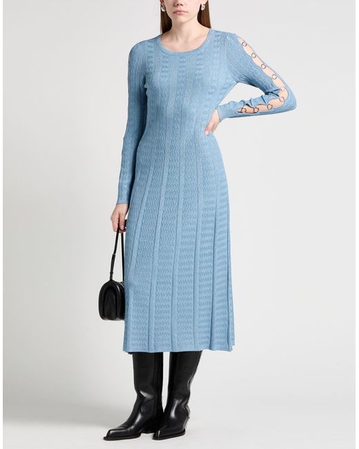 Sandro Blue Midi-Kleid