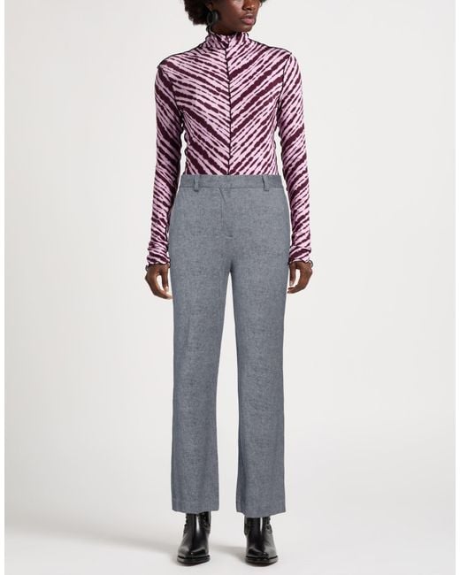 Circolo 1901 Gray Cotton-Elastane Flared Pants