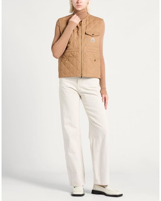 Moncler Natural Vest Linen