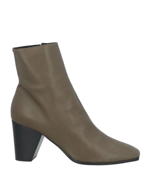 Pierre Hardy Brown Military Ankle Boots Leather