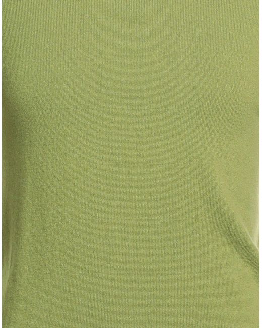 Fedeli Green Military Turtleneck Cashmere for men