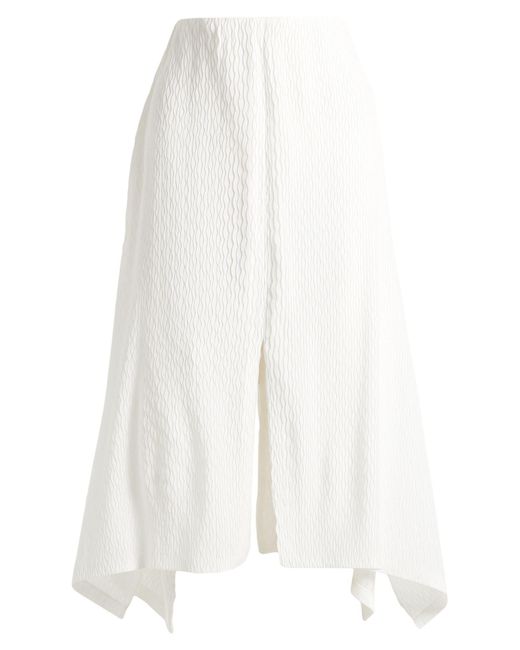 Roland Mouret White Midi Skirt