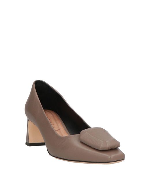 Vicenza Brown Pumps Leather