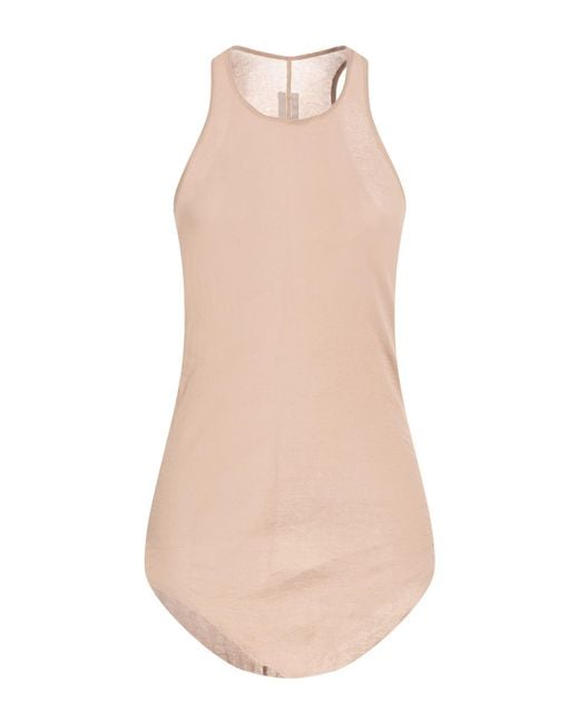 Rick Owens Natural Tank Tops