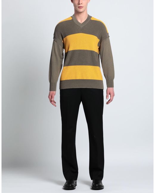 Pullover di Roberto Collina in Yellow da Uomo