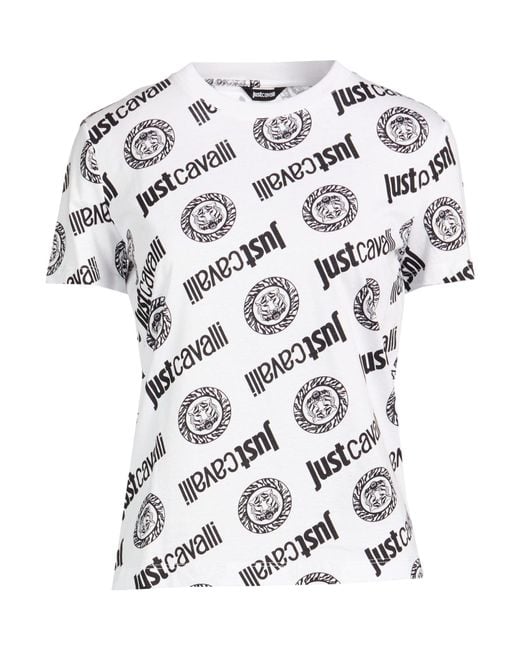 Just Cavalli White T-Shirt Cotton
