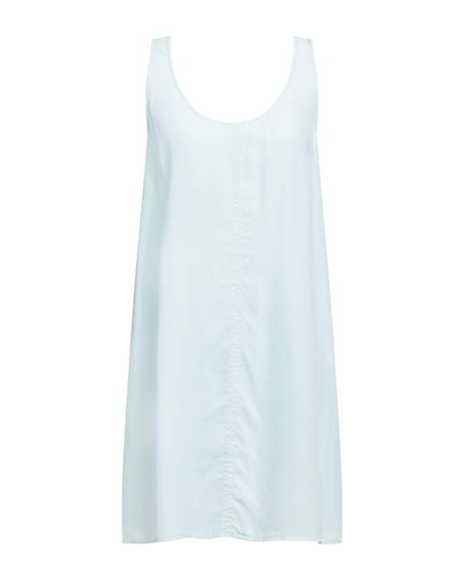 HER SHIRT HER DRESS Blue Mini Dress