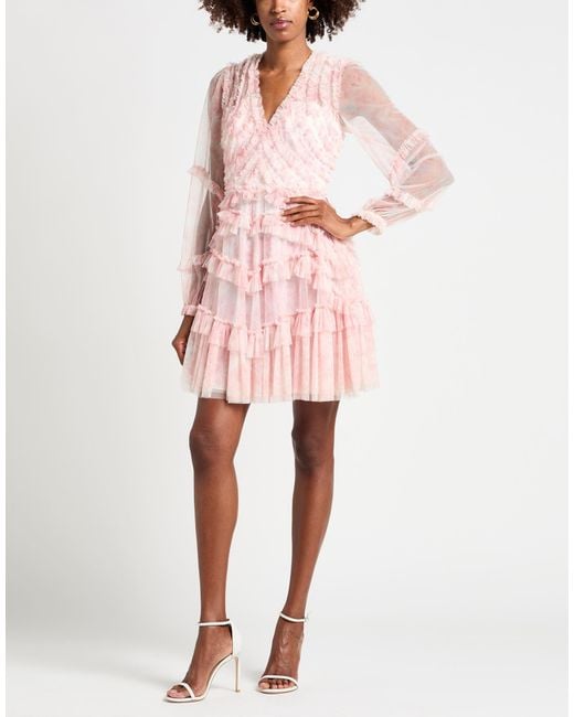 Needle & Thread Pink Mini Dress Nylon
