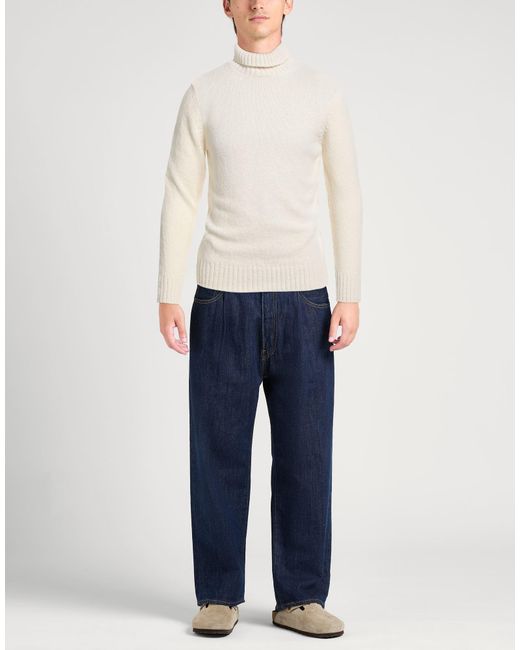 Eleventy White Ivory Turtleneck Wool for men