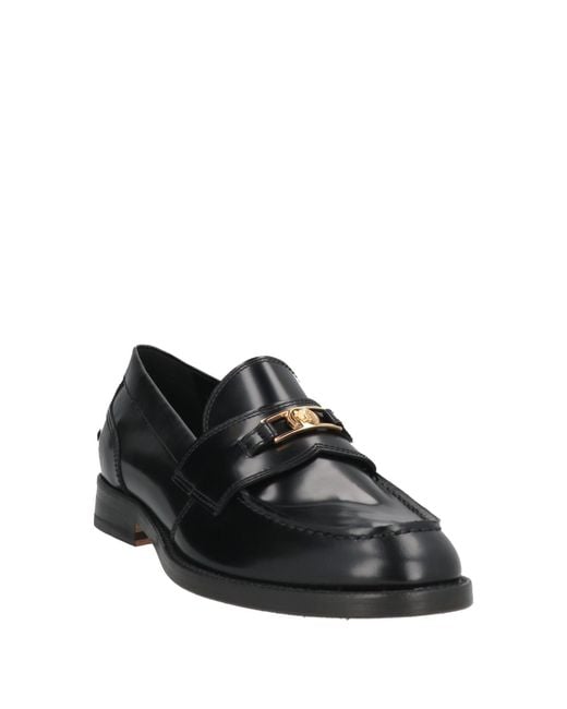 Versace Black Loafers Leather