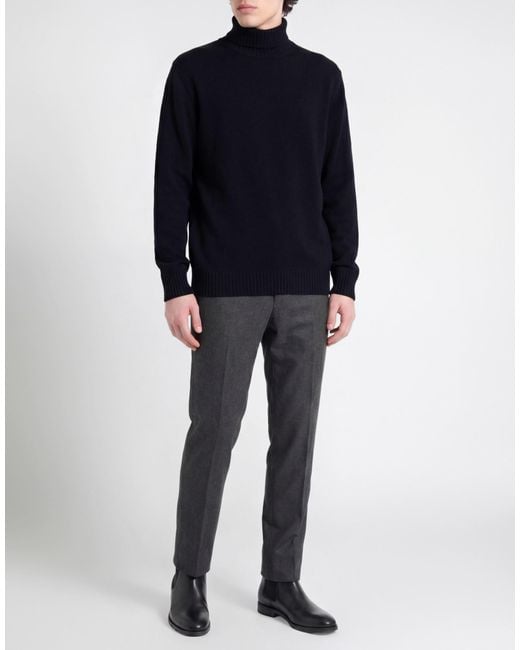 FILIPPO DE LAURENTIIS Blue Turtleneck Merino Wool for men