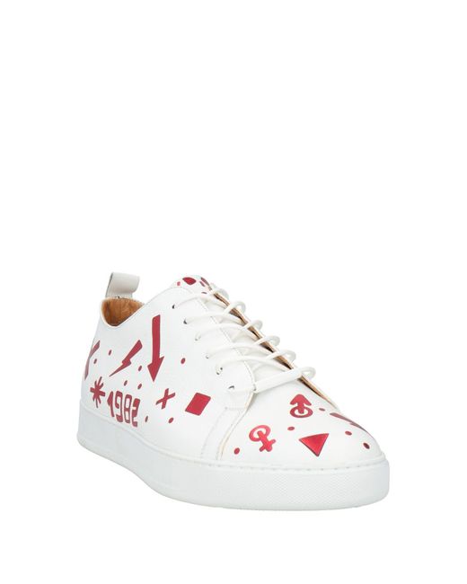 Black Dioniso White Trainers for men
