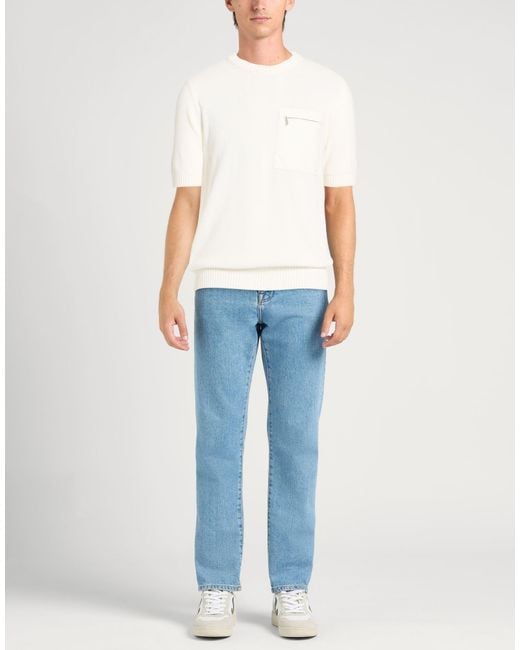 Eleventy White Jumper for men